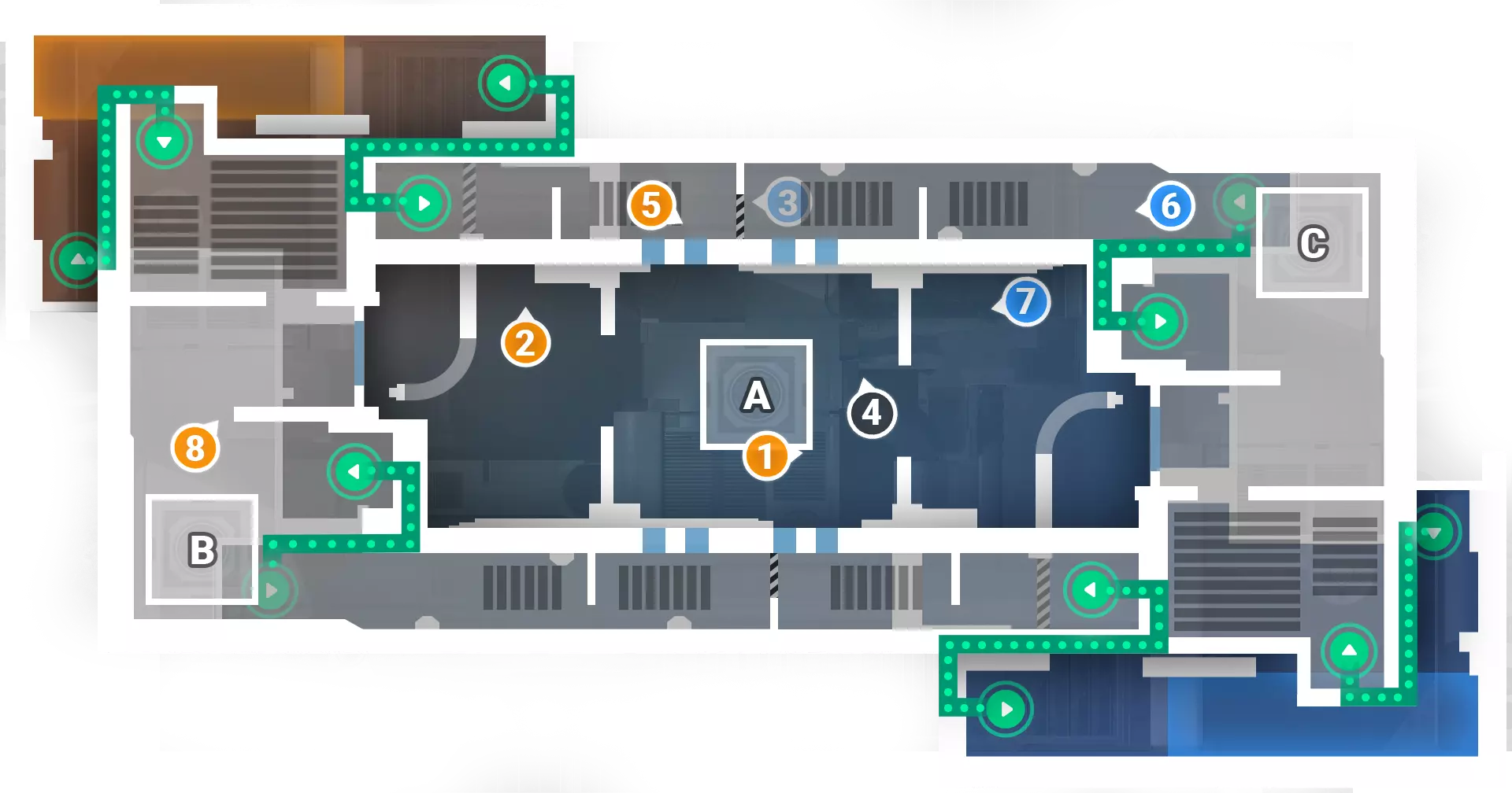 Helios top-down tactical map — EVA After-H Battle Arena