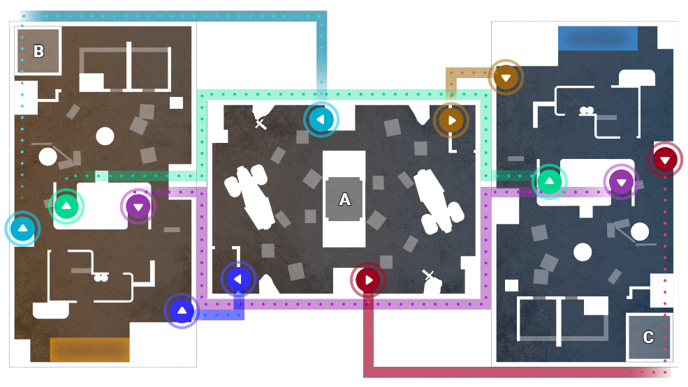 Lunar Outpost top-down tactical map — EVA After-H Battle Arena
